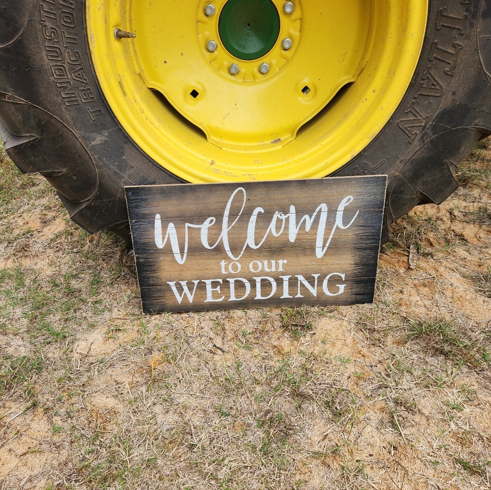 Wedding Welcome sign